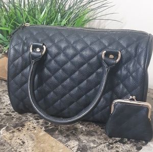 Black Quilted Forever 21 Handbag
